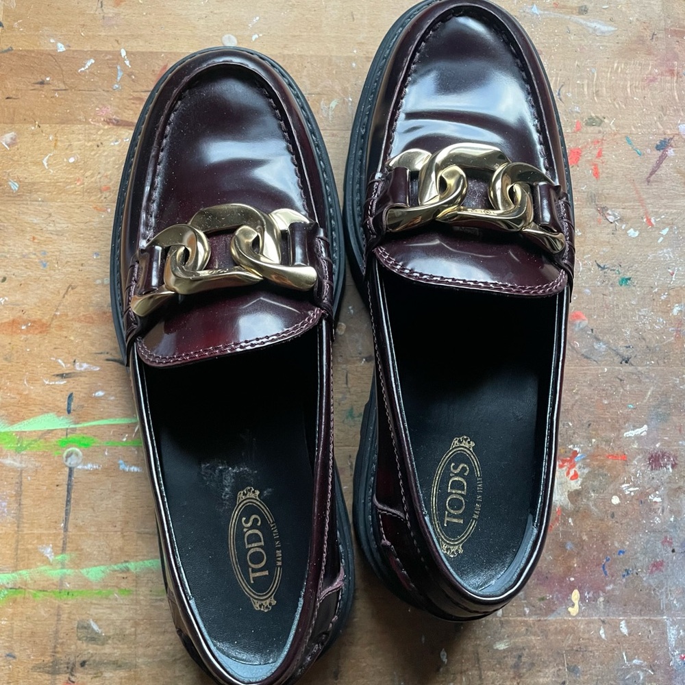 TOD’S platform loafers, size 39